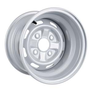 Rims: Whites ATV/UTV Steel Rim 12x7.5 Honda Rear 4/110 -21 - Silver