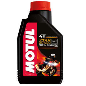 Oils: Motul 7100 4T 20W50 Fully Synthetic Oil 1L