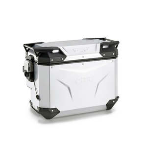 Givi Trekker Outback Evo Smart Contoured 40 lt Cam-Side Case Silver Anodized