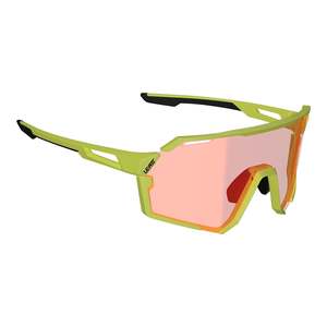 Sunglasses: Leatt RideViz Pro Sunglasses - Neon Yellow Iriz Cryztal Red 13 VLT