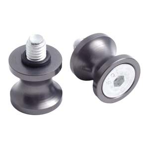 Bobbin Bolts: Whites Swingarm Bobbins – Black – 6mm x 1.0mm