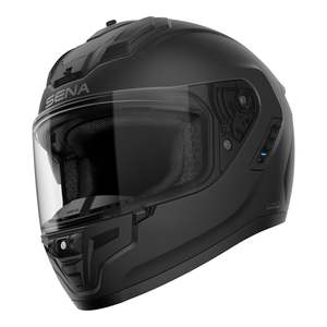 Communications: Sena Phantom Smart Helmet with Mesh Comms - Matte Black