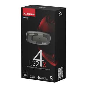 Communications: LS2 4X Bluetooth Intercom by Cardo (Single)