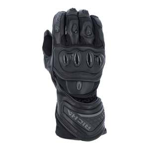 Gloves 1: Richa Warrior Evo Leather Sport Glove - Black