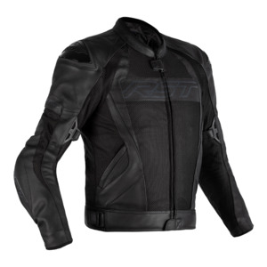 Leather Jackets: RST TRACTECH EVO 4 MESH CE LEATHER JACKET [BLACK]