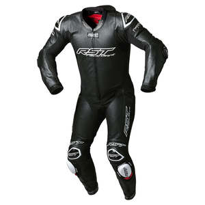 Leather Suits: RST RACE DEPT V4.1 EVO KANGAROO AIRBAG CE 1PC SUIT [BLACK]