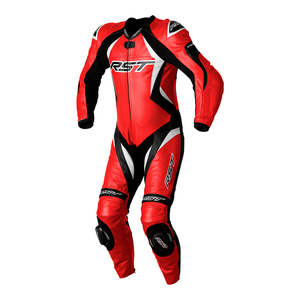 Leather Suits: RST TRACTECH EVO 4 CE 1PC SUIT [RED/BLACK/WHITE]