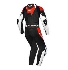 Leather Suits: Ixon VORTEX 3 1pc Suit - Wht/Blk/Red