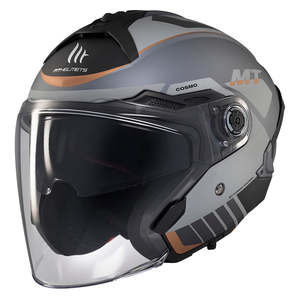 Open Face Helmets: MT COSMO SV [CRUISER MATT GREY]