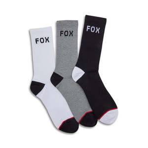 Socks: FOX CREW SOCKS - 3 PACK [MISC]