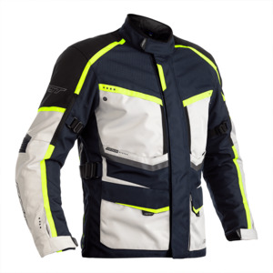 RST MAVERICK CE TEXTILE JACKET [BLUE/FLO YELLOW]