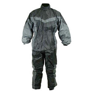Thermal Rain Wear: MOBIG Detroit 1 Piece Rain Suit - Black Grey