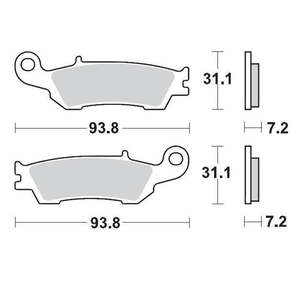 BRAKE PADS FRONT MOTO MASTER PRO SINTERED YAMAHA