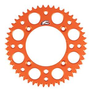 Renthal Rear Sprocket 48T Alloy 7075-T6 Grooved - Orange (KTM, Husqvarna)