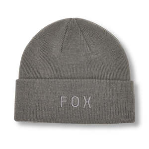 Hats Beanies: FOX WORDMARK BEANIE [PEWTER]