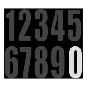 Race Numbers: DRC Motion Standard Number ED3 White "0