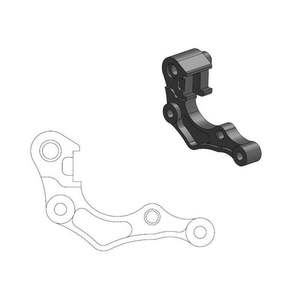 Brake Calipers: BRAKE CALIPER ADAPTER MOTO MASTER FRONT OVERSIZE 270MM HONDA CRF