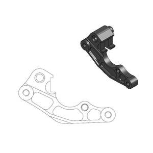 BRAKE CALIPER ADAPTER MOTO MASTER OVERSIZE FRONT 260MM KAWASAKI SUZUKI YAMAHA