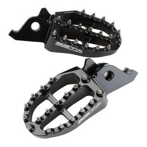Footpegs Rearsets: Zeta Aluminium Footpegs KX250F/450F - Black
