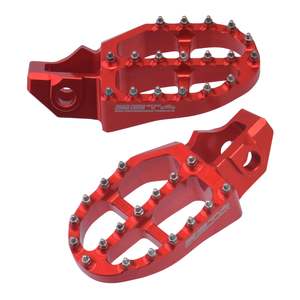 Footpegs Rearsets: Zeta Aluminium Footpegs GasGas MC/EC - Red