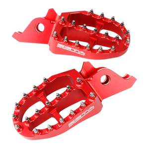 Footpegs Rearsets: Zeta Aluminium Footpegs CRF250-450 / CRF250L M-Rally - Red