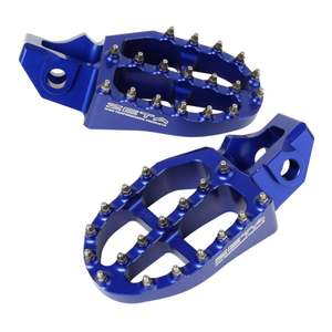 Footpegs Rearsets: Zeta Aluminium Footpegs Husqvarna MX/ED SX '16- Blue