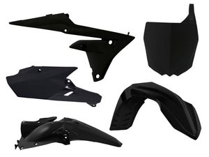 Plastic: PLASTICS KIT RTECH 5 PIECE BLACK YAMAHA YZ250F 14-18 YZ450F 14-17