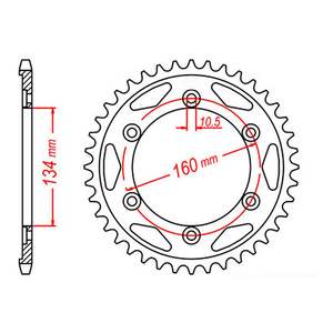 MTX 1306 Steel Rear Sprocket #530