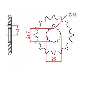 MTX 518 Steel Front Sprocket #630