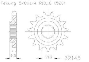 SPROCKET FRONT MOTO MASTER STEEL 12T HONDA CR CRF TRX