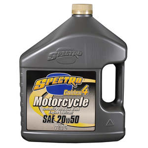 Oils: 20w50 4L Golden 4 Semi Syn Engine Oil (JASO MA) Spectro (SG425U)