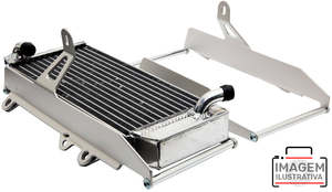 Radiator Guards: RADIATOR BRACE CROSSPRO SILVER YAMAHA WR250F WR450F YZ250F YZ450F YZ250FX YZ450FX