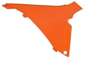 Plastic: AIR BOX SIDE PANEL RTECH RIGHT ORANGE KTM 125 SX 250 SX SX-F 350 SX-F 450 SX-F