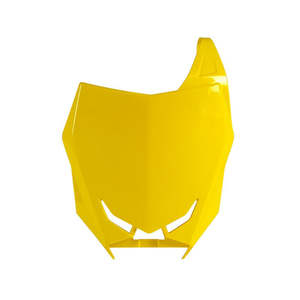 Plastic: NUMBER PLATE RTECH YELLOW SUZUKI RMZ250 19-ON RMZ450 18-ON