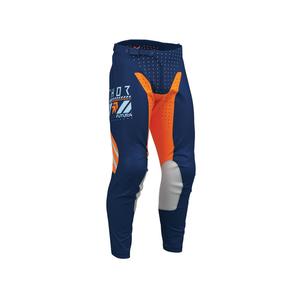 Pants: THOR MX PANT LAUNCHMODE FUTURA NAVY/ORG