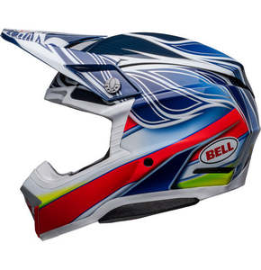 Mxhelmets: Bell MOTO-10 SPHERICAL Tomac 23 Blue/White