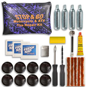 Tubes: STOP & GO TYRE PLUGGER MOTORCYCLE ATV REPAIR KIT TUBE & TUBELESS