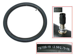 Tubes: HEAVY DUTY TUBE TYRE TECH 2.50-2.75-19 3MM THICKNESS