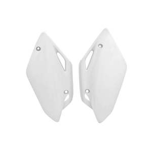 Plastic: SIDE PANELS RTECH WHITE HONDA CRF150R 07-24