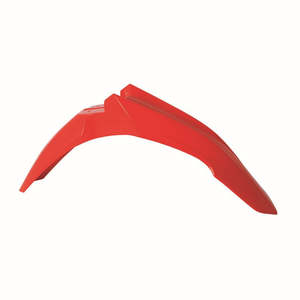 Plastic: FRONT FENDER RTECH RED HONDA CRF250R 14-17 CRF450R 13-16