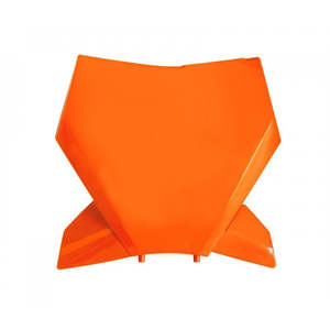 Plastic: NUMBER PLATE RTECH ORANGE KTM SX XC SX-F XC-F