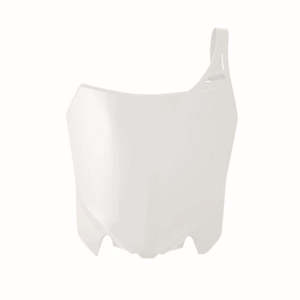 Plastic: NUMBER PLATE RTECH WHITE HONDA CRF250R 14-17 CRF450R 13-16