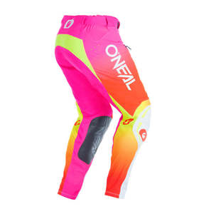 Pants: O'Neal PRODIGY Pant Five Six - White/Neon Orange