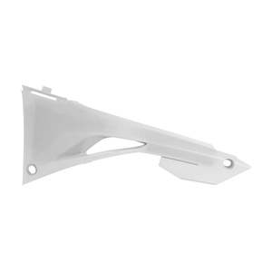 Plastic: AIR BOX COVER RTECH WHITE HONDA CRF250R 18-21 CRF250RX 19-21 CRF450R CRF450RX 17-20 CRF450X 19-24