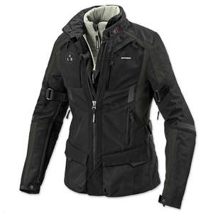 Womens: Spidi 4Season Evo Ladies Jacket - black/dark green