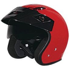 Open Face Helmets: ZEUS 381C RED