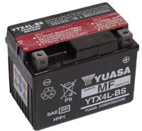 Adly Cat 100 All: YTX4L-BS Non-DG Factory Sealed Battery Yuasa. Alt: CYG4LB ^ (YTX4LBS)
