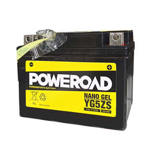 Adly Cat 100 All: YG5ZS Non-DG Nano Gel Battery Poweroad. Alt: YTZ5S YTZ4V (CYG5ZS)