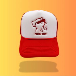 Merch Caps: FETCH THIS - RED TRUCKER