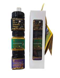 Manuka, Kamahi, Pohutukawa Honey: Mountain Gold UMF 5+ Manuka, Kanuka, and Beech Honeydew Honey Gift Pack